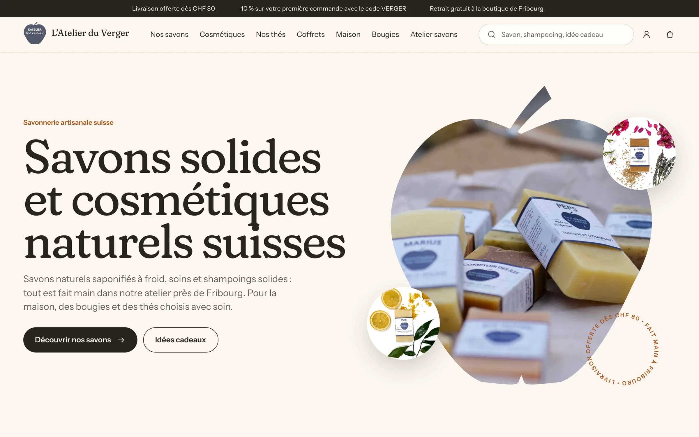 Page d’accueil de latelierduverger.ch