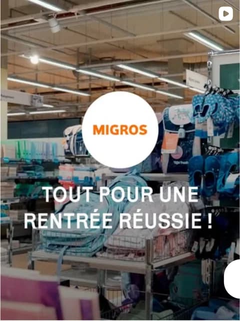 Publication : tout pour une rentrée réussie à la Migros