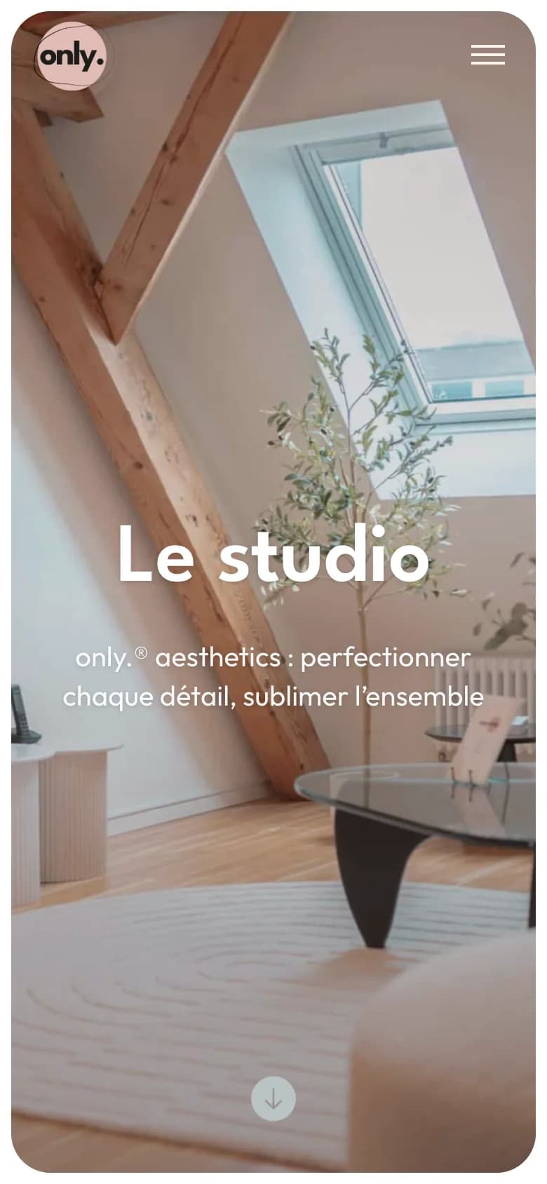 Page du studio de Bulle sur téléphone