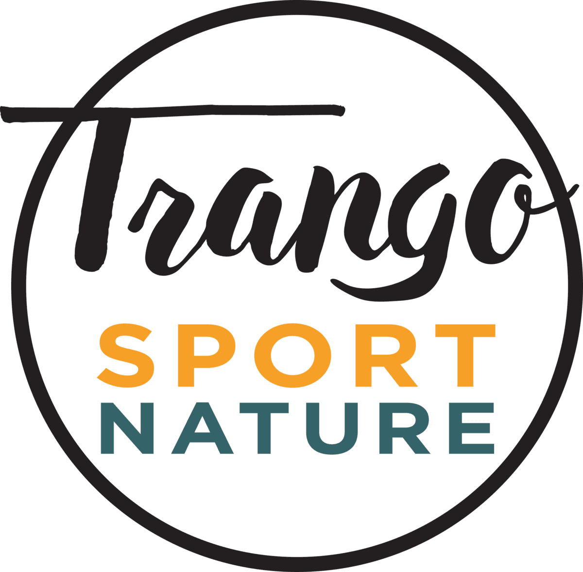 Nouveau logo Trango Sport Nature, un sceau rond